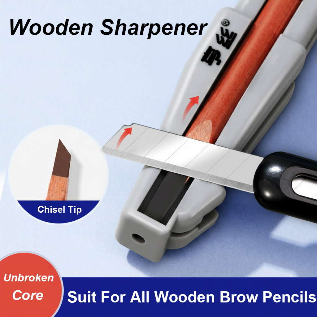 Tools Work - Taille-crayon à sourcils en bois pour