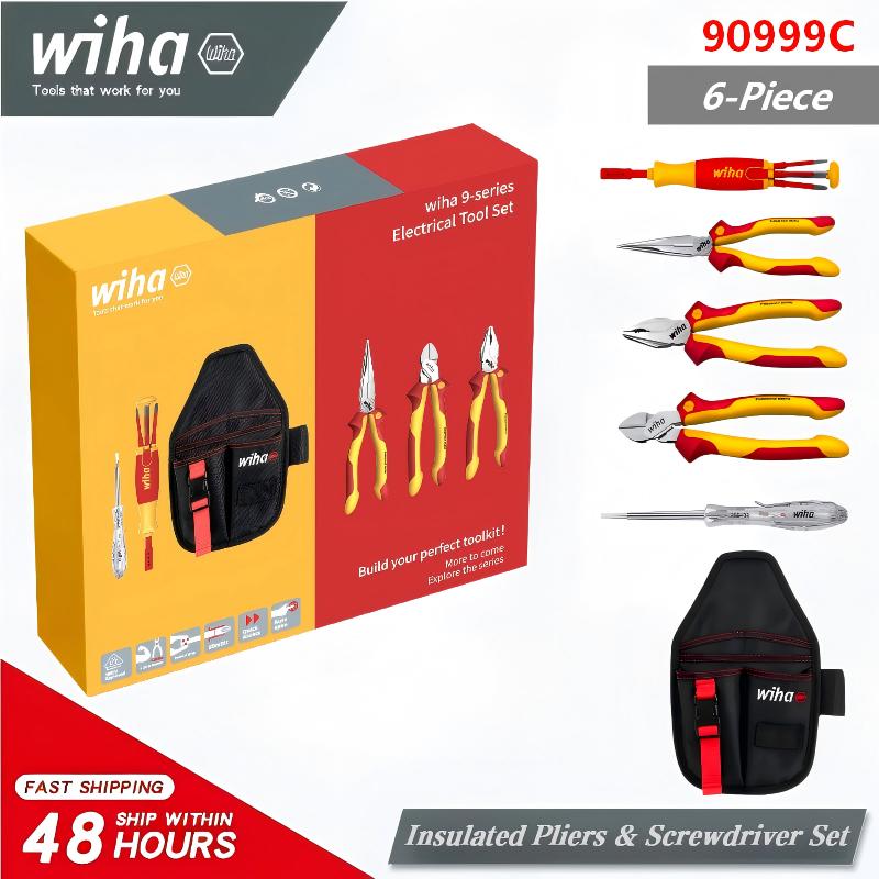 Tools Vn - Wiha 90999C Kit d'outils d'électricien isolés