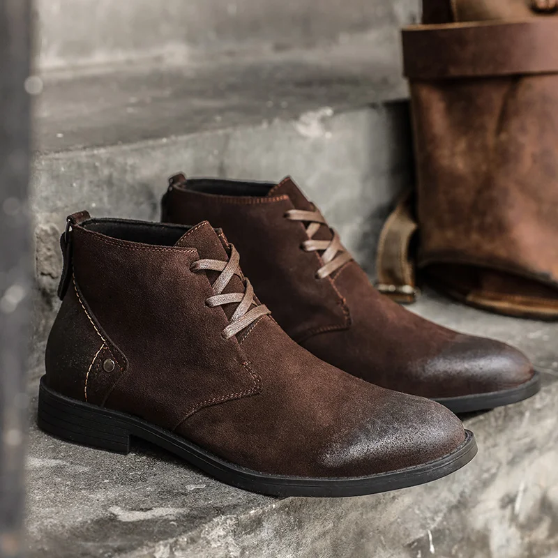 Bottines en daim de vache fait - Tools Work avis et prix