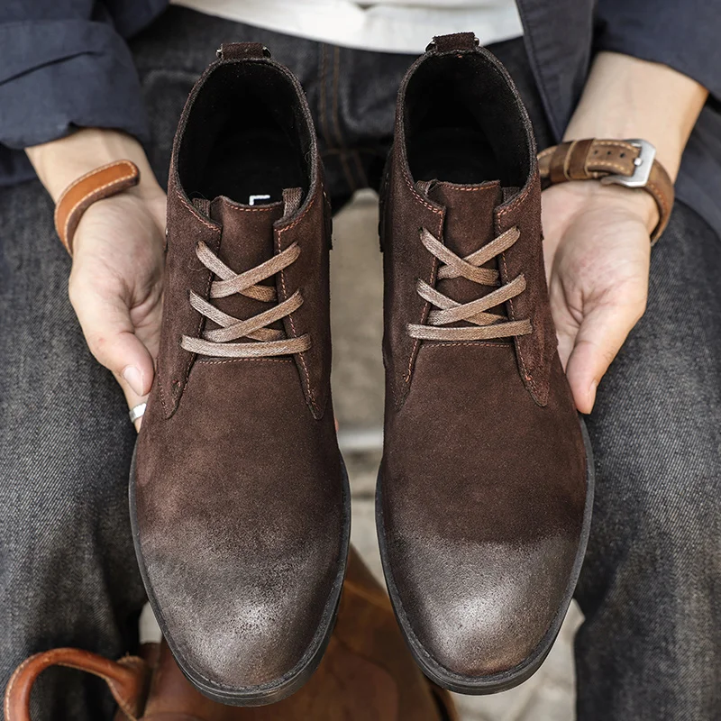 Bottines en daim de vache fait - Tools Work avis et prix