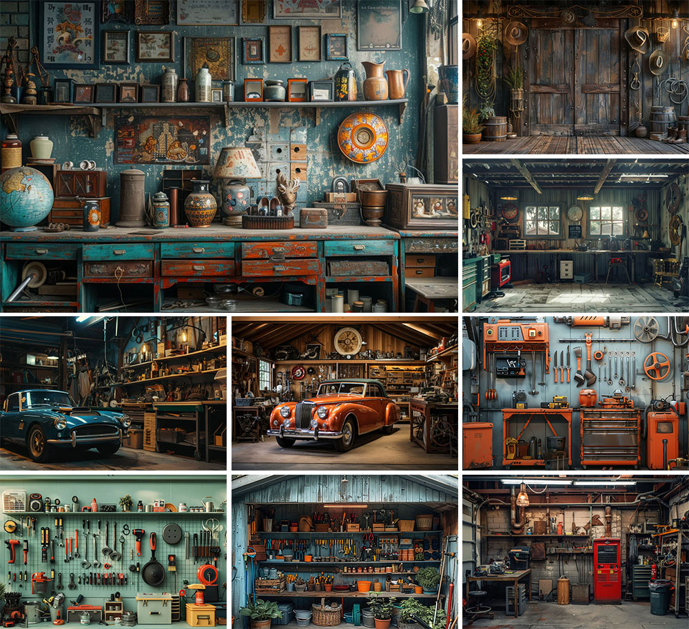 Mehofond photographie fond Vin - Workshop Tools Background avis et prix